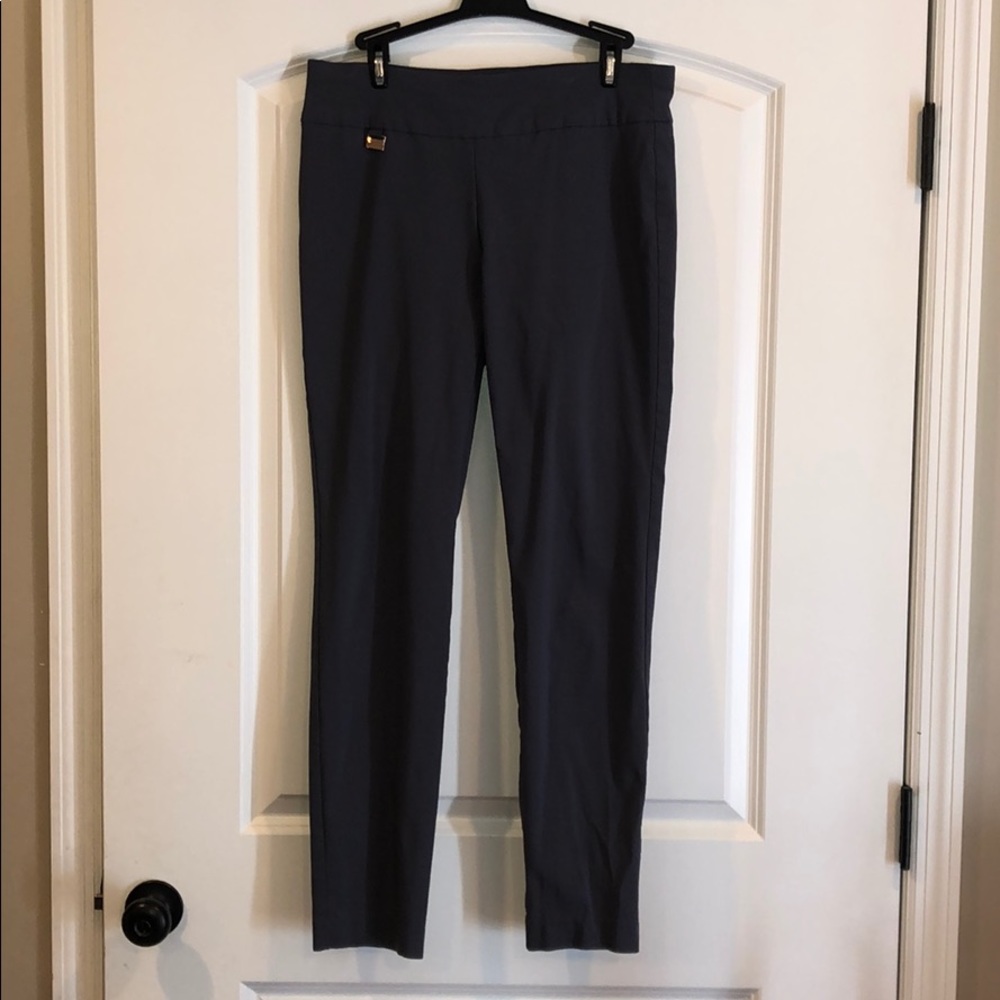 Alfani straight leg dress pant, gray, size 10